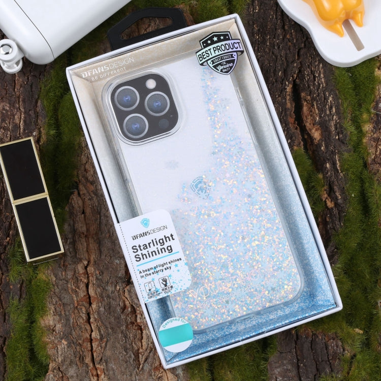For iPhone 14 Pro Max DFANS DESIGN Snowflake Starlight Shining Phone Case