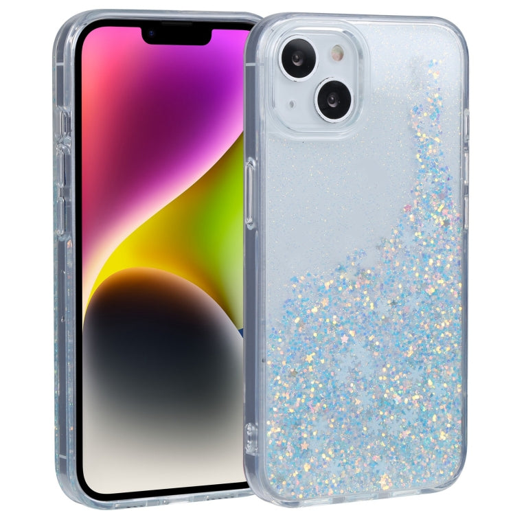 For iPhone 14 DFANS DESIGN Snowflake Starlight Shining Phone Case