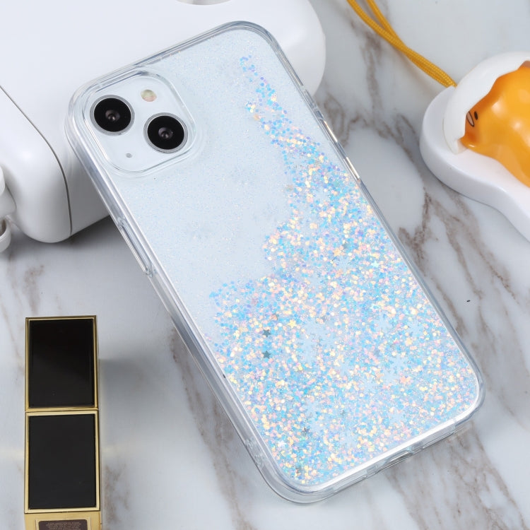 For iPhone 14 Plus DFANS DESIGN Snowflake Starlight Shining Phone Case