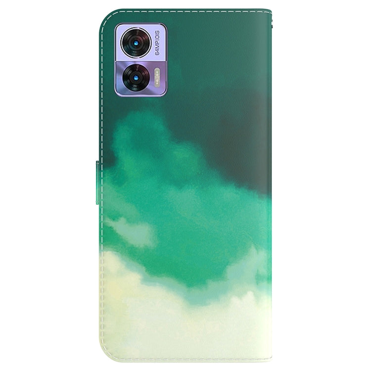 For Motorola Edge 30 Neo / Edge 30 Lite Watercolor Pattern Flip Leather Phone Case
