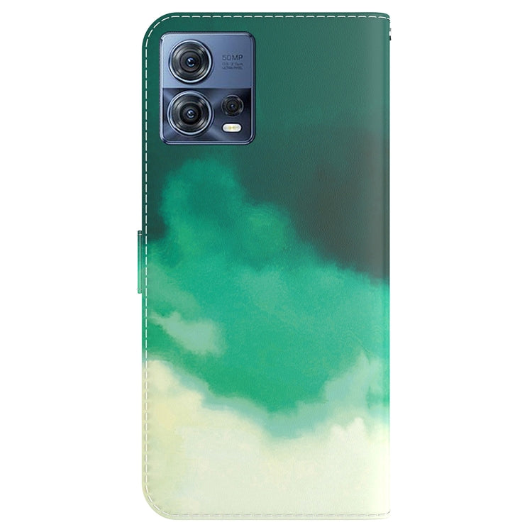 For Motorola Moto S30 Pro 5G / Edge 30 Fusion Watercolor Pattern Flip Leather Phone Case