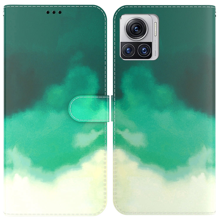 For Motorola Moto X30 Pro 5G / Edge 30 Ultra Watercolor Pattern Flip Leather Phone Case