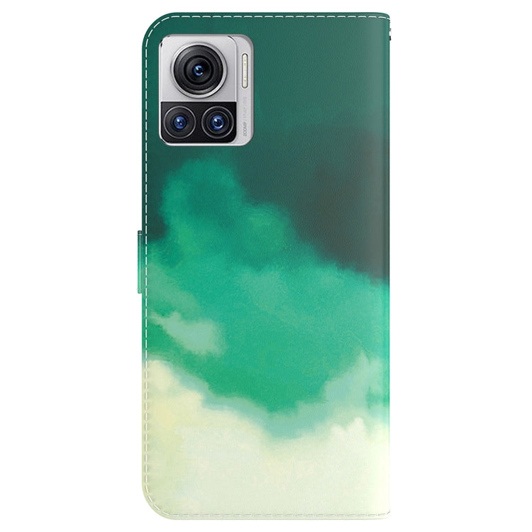 For Motorola Moto X30 Pro 5G / Edge 30 Ultra Watercolor Pattern Flip Leather Phone Case