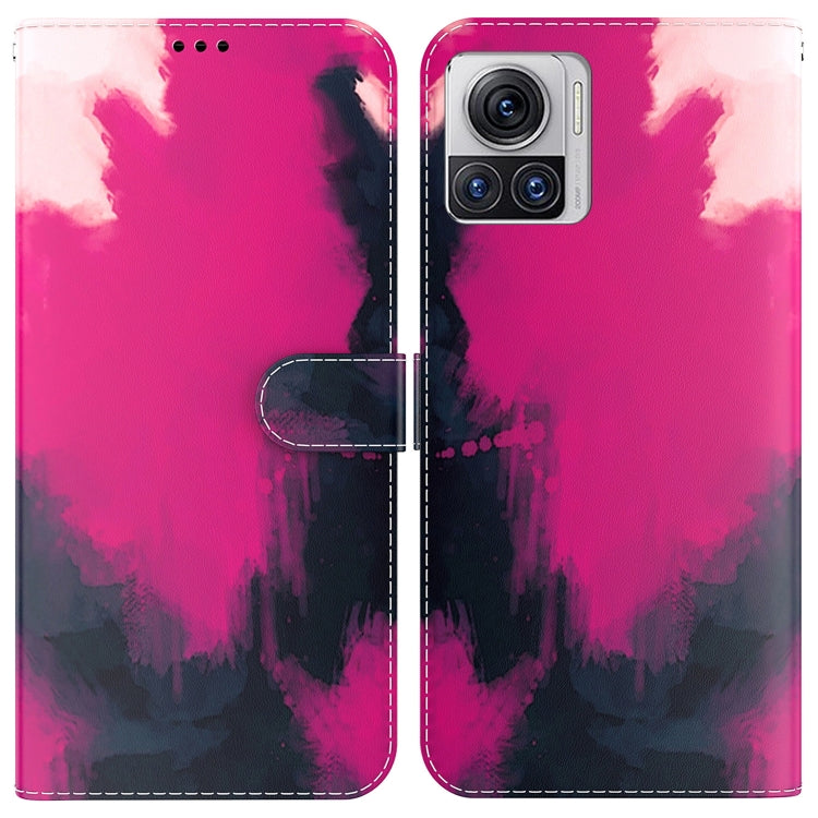 For Motorola Moto X30 Pro 5G / Edge 30 Ultra Watercolor Pattern Flip Leather Phone Case