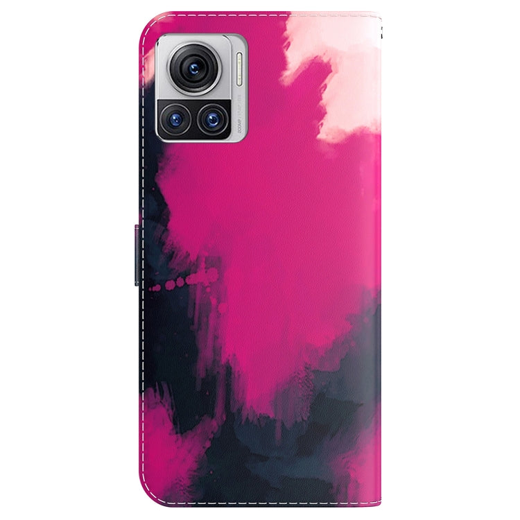 For Motorola Moto X30 Pro 5G / Edge 30 Ultra Watercolor Pattern Flip Leather Phone Case