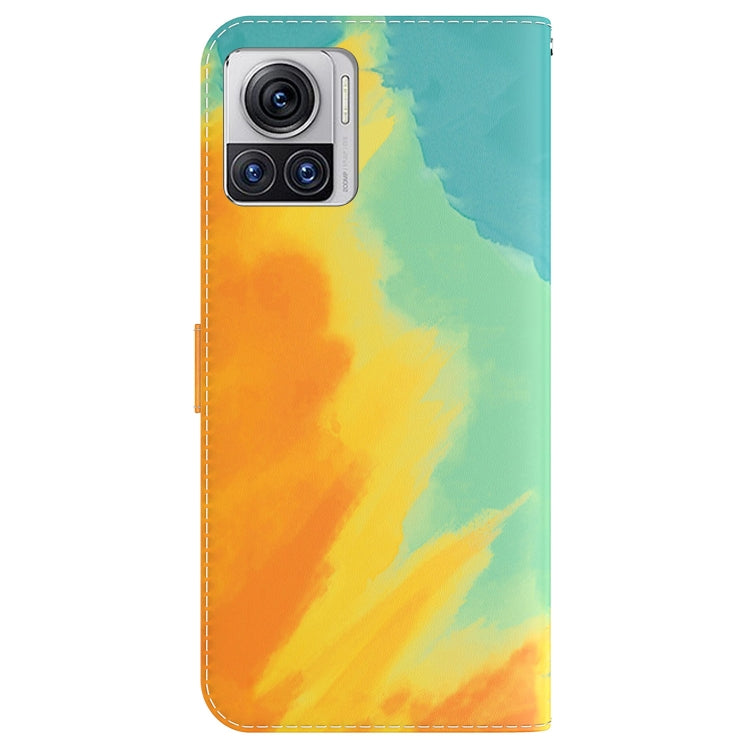 For Motorola Moto X30 Pro 5G / Edge 30 Ultra Watercolor Pattern Flip Leather Phone Case