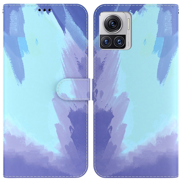 For Motorola Moto X30 Pro 5G / Edge 30 Ultra Watercolor Pattern Flip Leather Phone Case