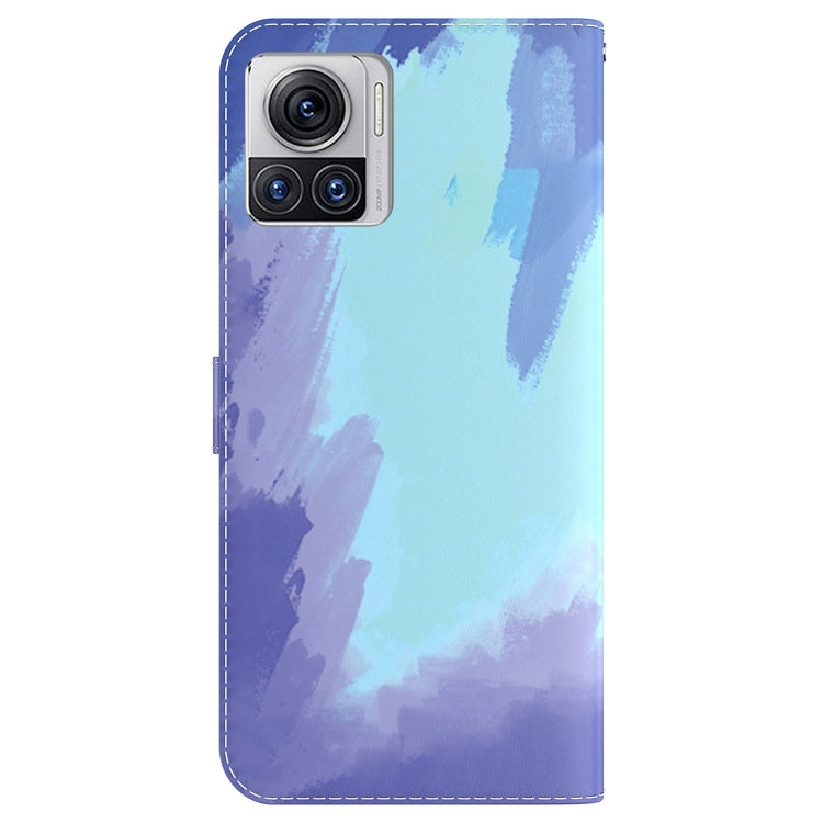 For Motorola Moto X30 Pro 5G / Edge 30 Ultra Watercolor Pattern Flip Leather Phone Case