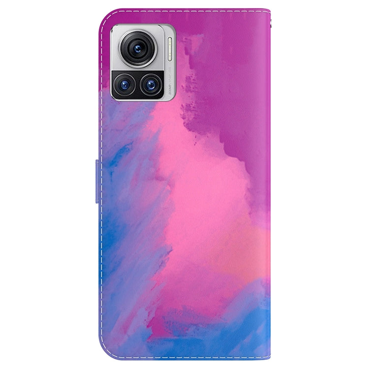 For Motorola Moto X30 Pro 5G / Edge 30 Ultra Watercolor Pattern Flip Leather Phone Case