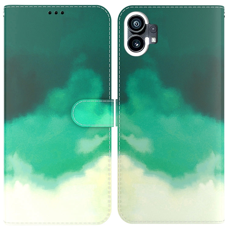 For Nothing Phone 1 Watercolor Pattern Flip Leather Phone Case