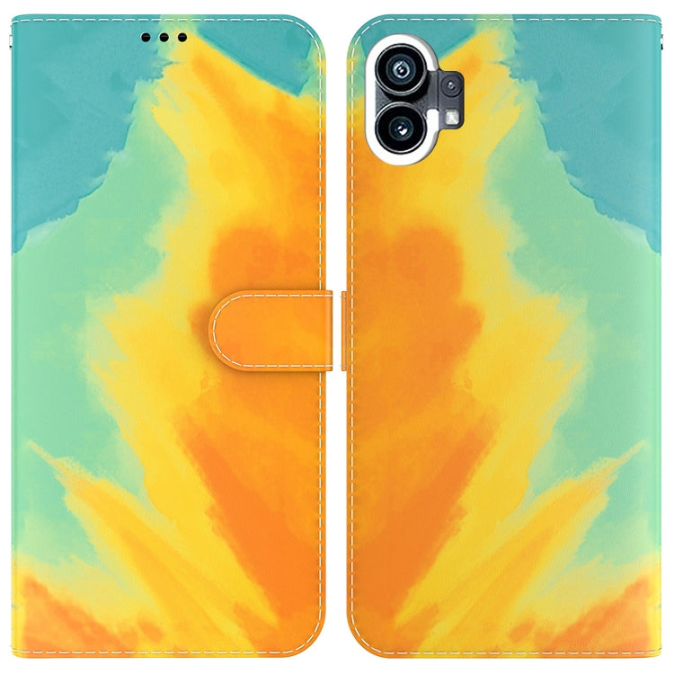For Nothing Phone 1 Watercolor Pattern Flip Leather Phone Case