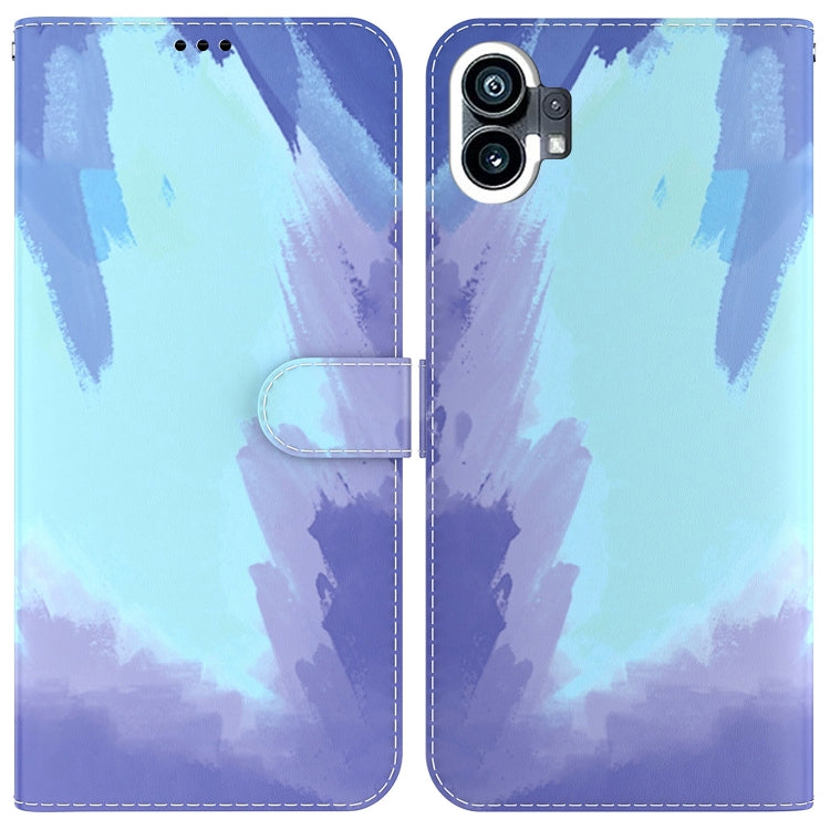 For Nothing Phone 1 Watercolor Pattern Flip Leather Phone Case
