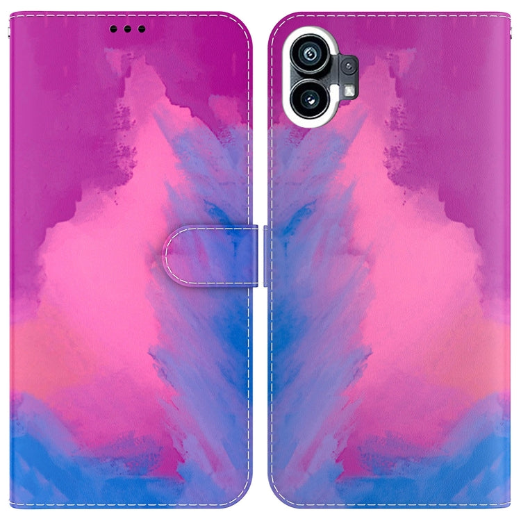 For Nothing Phone 1 Watercolor Pattern Flip Leather Phone Case
