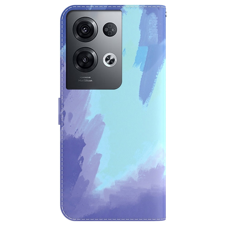 For OPPO Reno8 Pro Watercolor Pattern Flip Leather Phone Case