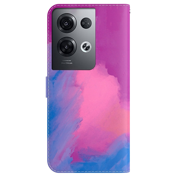 For OPPO Reno8 Pro Watercolor Pattern Flip Leather Phone Case