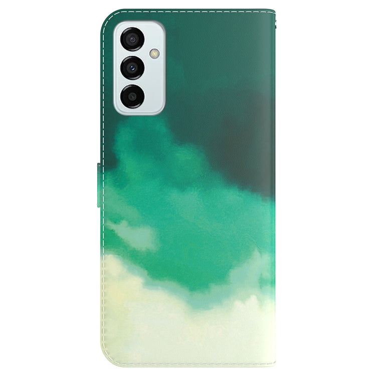 For Samsung Galaxy M13 4G Watercolor Pattern Flip Leather Phone Case
