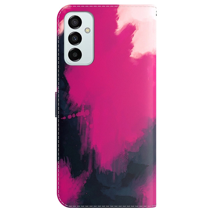 For Samsung Galaxy M13 4G Watercolor Pattern Flip Leather Phone Case