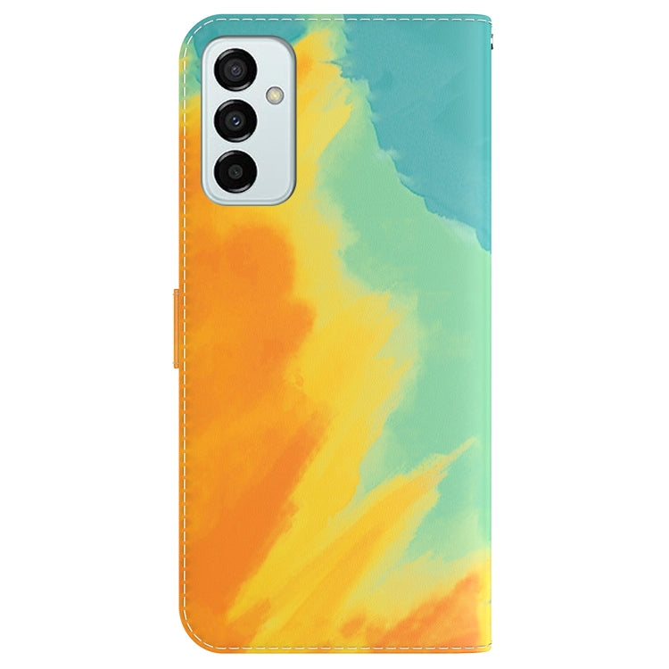For Samsung Galaxy M13 4G Watercolor Pattern Flip Leather Phone Case