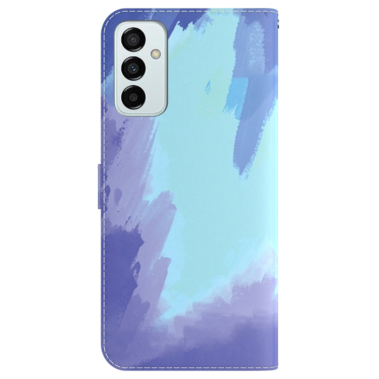 For Samsung Galaxy M13 4G Watercolor Pattern Flip Leather Phone Case
