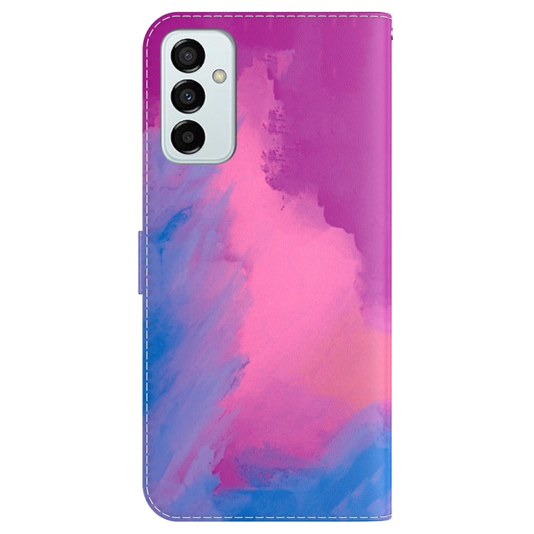 For Samsung Galaxy M13 4G Watercolor Pattern Flip Leather Phone Case