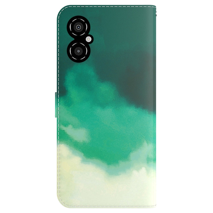 For Xiaomi Poco M4 5G Watercolor Pattern Flip Leather Phone Case