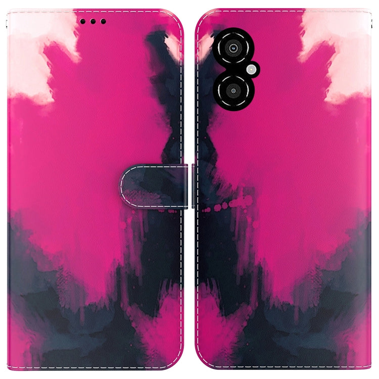 For Xiaomi Poco M4 5G Watercolor Pattern Flip Leather Phone Case