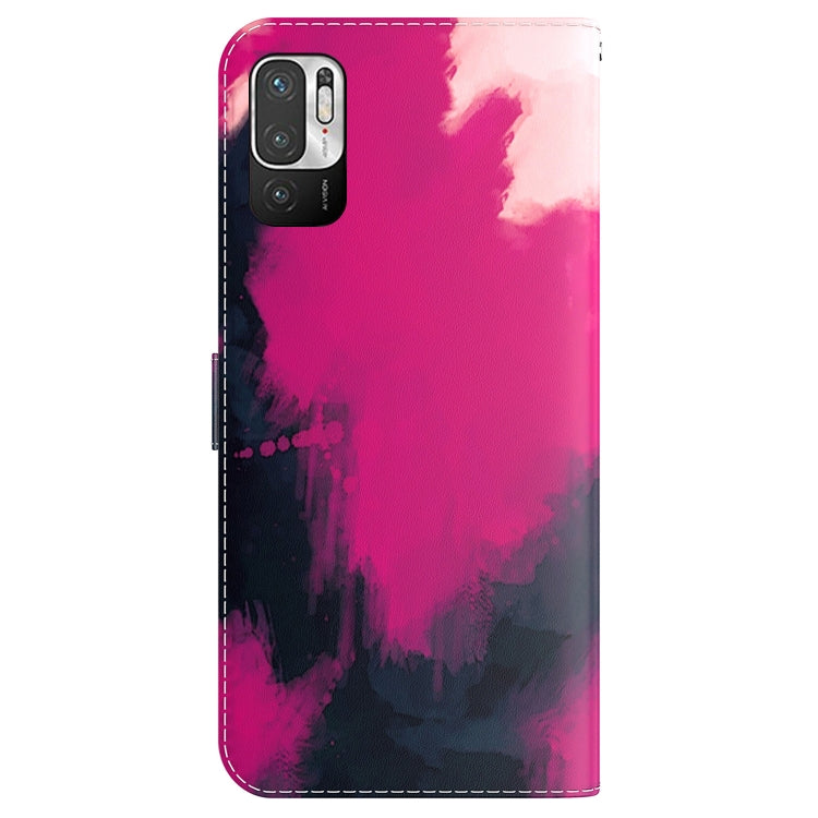 For Xiaomi Redmi Note 11T Pro / 11T Pro+ 5G Watercolor Pattern Flip Leather Phone Case