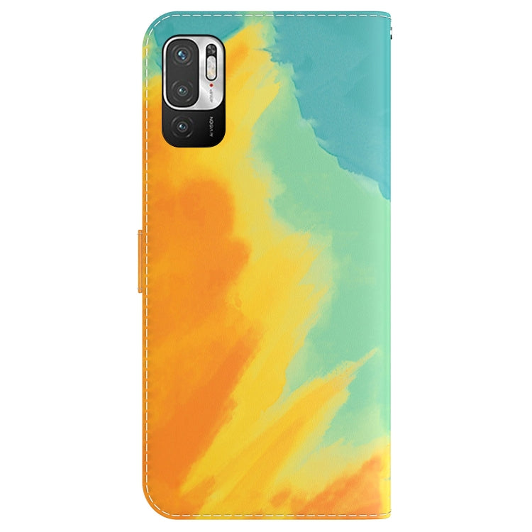 For Xiaomi Redmi Note 11T Pro / 11T Pro+ 5G Watercolor Pattern Flip Leather Phone Case