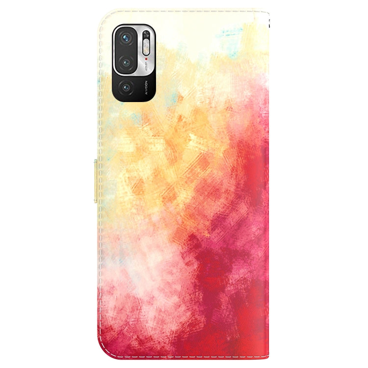 For Xiaomi Redmi Note 11T Pro / 11T Pro+ 5G Watercolor Pattern Flip Leather Phone Case