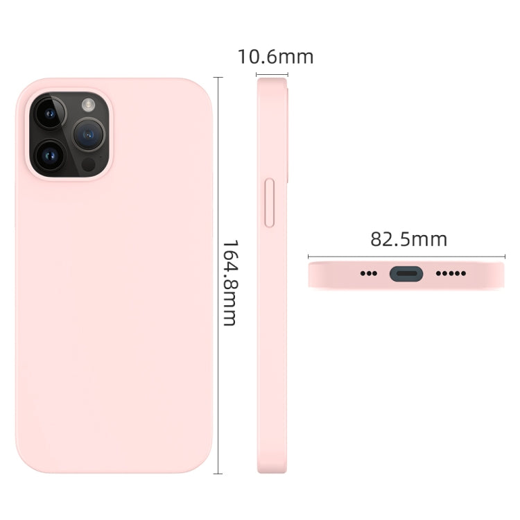 For iPhone 14 Pro Max Mutural Yuemu Series Liquid Silicone Microfiber Case