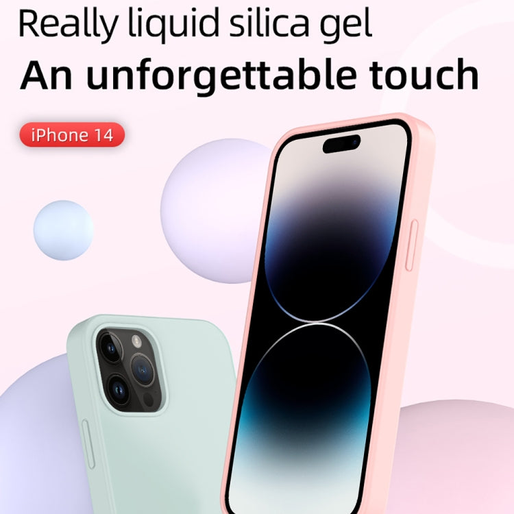 For iPhone 14 Pro Mutural Yuemu Series Liquid Silicone Microfiber Case