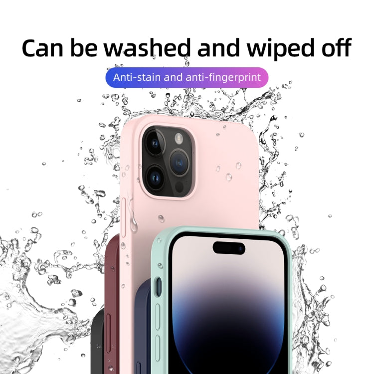 For iPhone 14 Pro Mutural Yuemu Series Liquid Silicone Microfiber Case