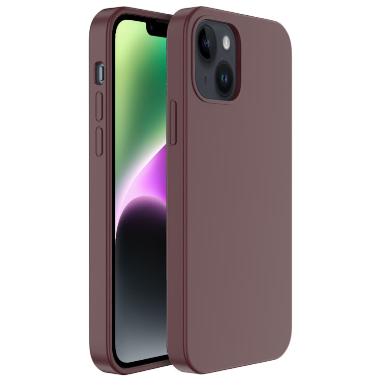 For iPhone 14 Plus Mutural Yuemu Series Liquid Silicone Microfiber Case