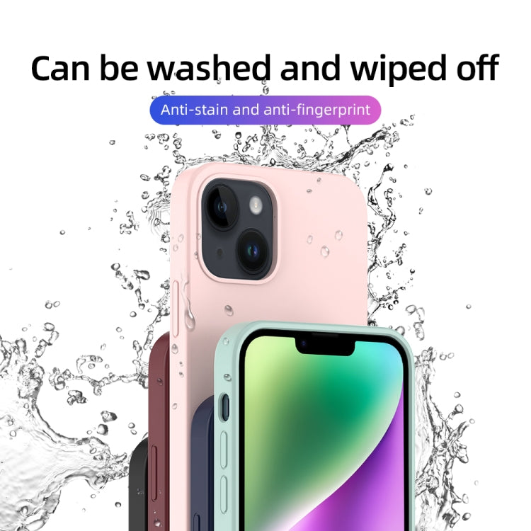For iPhone 14 Plus Mutural Yuemu Series Liquid Silicone Microfiber Case