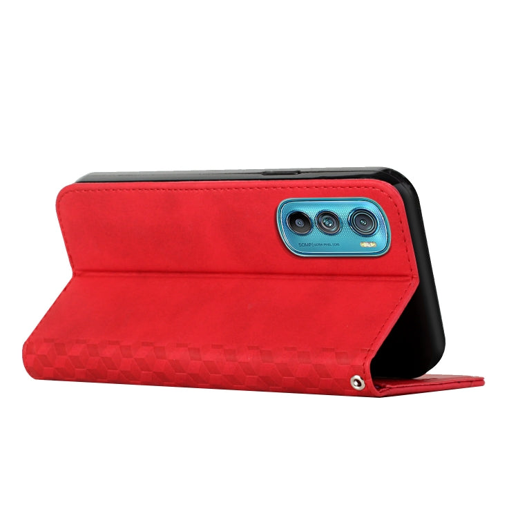 For Motorola Edge 30 Diamond Pattern Splicing Skin Feel Magnetic Phone Case