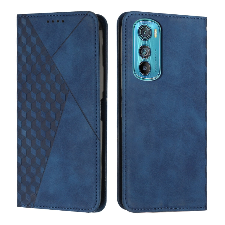 For Motorola Edge 30 Diamond Pattern Splicing Skin Feel Magnetic Phone Case