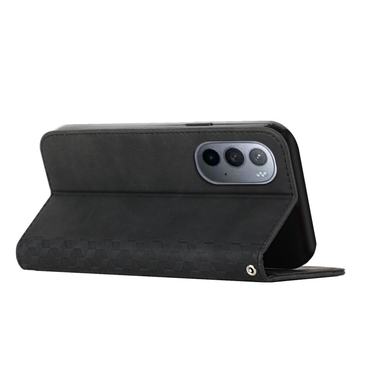 For Motorola Edge 30 Ultra 5G/X30 Pro 5G Diamond Pattern Splicing Skin Feel Magnetic Phone Case