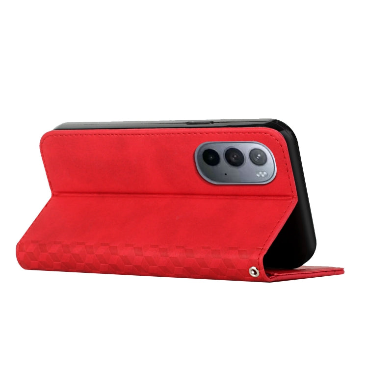 For Motorola Edge 30 Ultra 5G/X30 Pro 5G Diamond Pattern Splicing Skin Feel Magnetic Phone Case