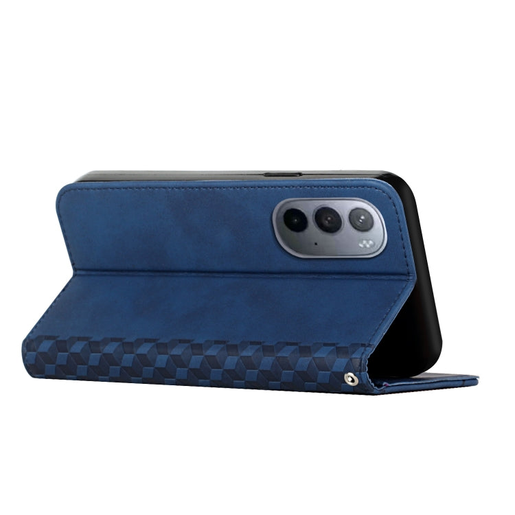 For Motorola Edge 30 Ultra 5G/X30 Pro 5G Diamond Pattern Splicing Skin Feel Magnetic Phone Case