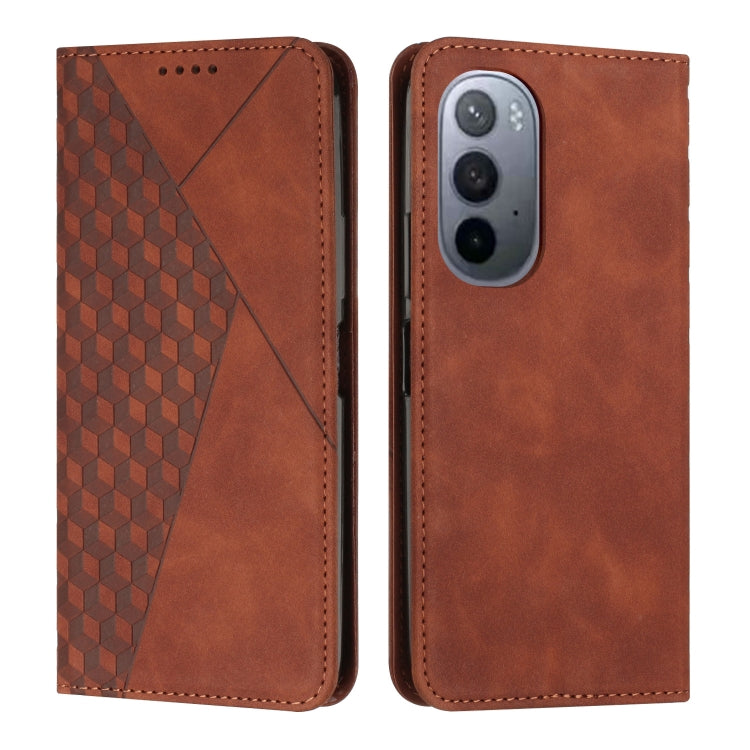 For Motorola Edge 30 Ultra 5G/X30 Pro 5G Diamond Pattern Splicing Skin Feel Magnetic Phone Case