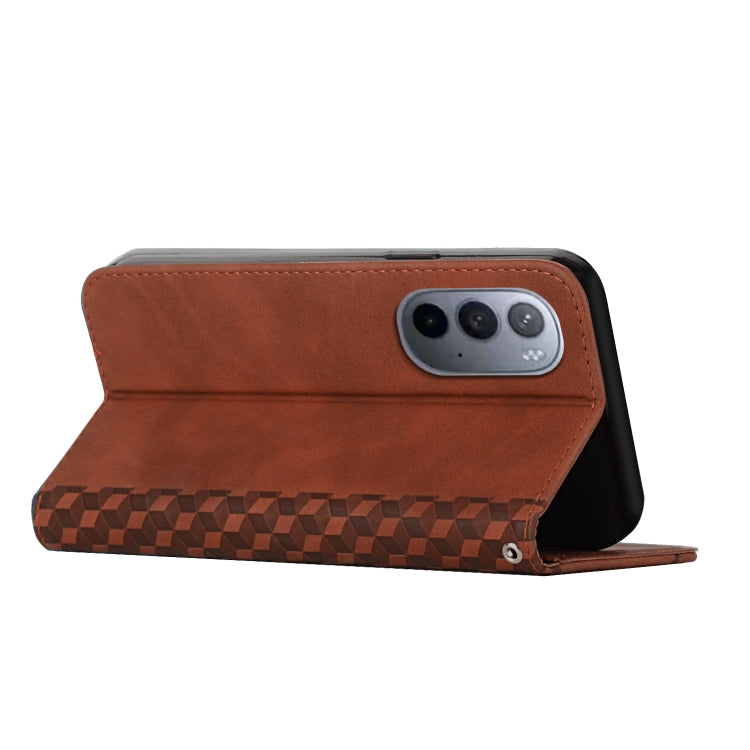 For Motorola Edge 30 Ultra 5G/X30 Pro 5G Diamond Pattern Splicing Skin Feel Magnetic Phone Case
