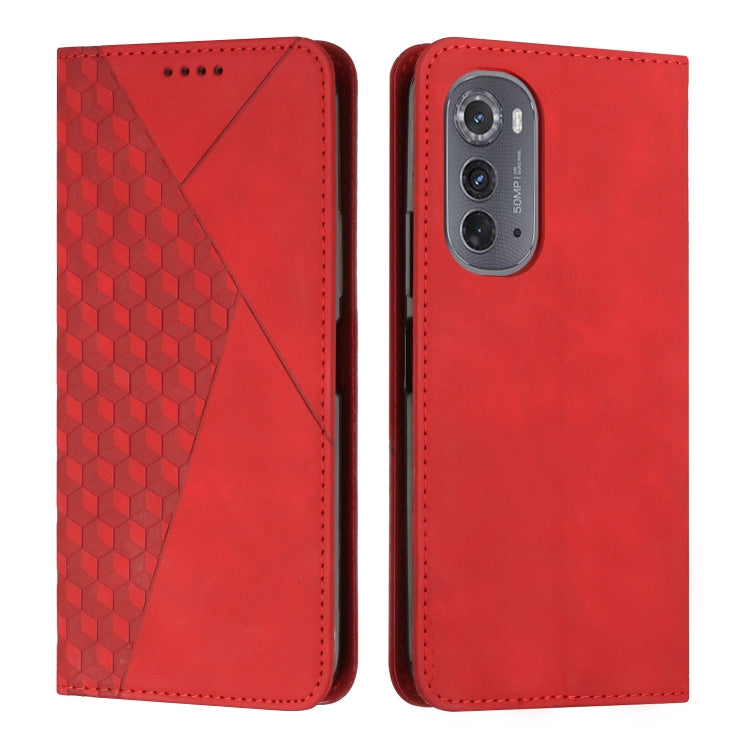 For Motorola Edge 2022 Diamond Pattern Splicing Skin Feel Magnetic Phone Case