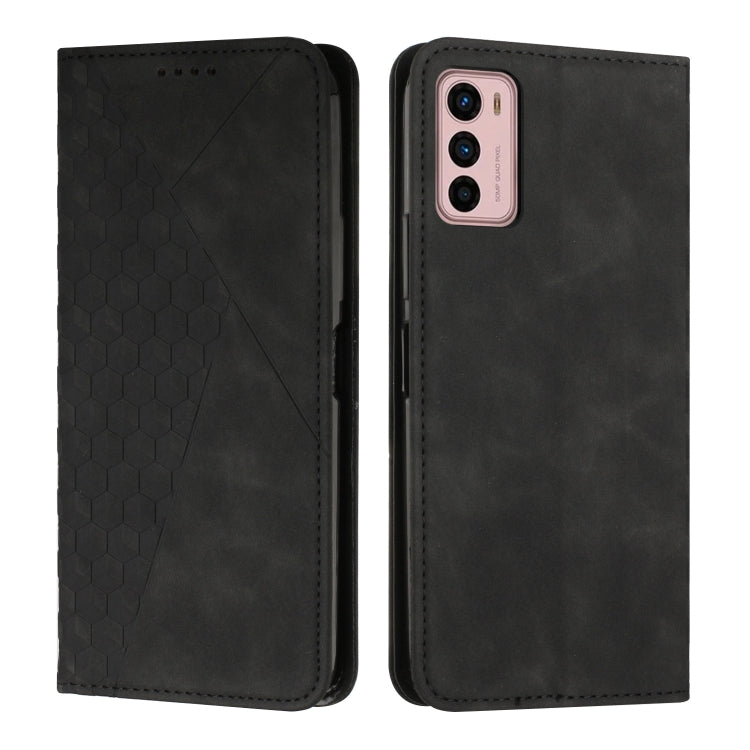 For Motorola Moto G42 Diamond Pattern Splicing Skin Feel Magnetic Phone Case