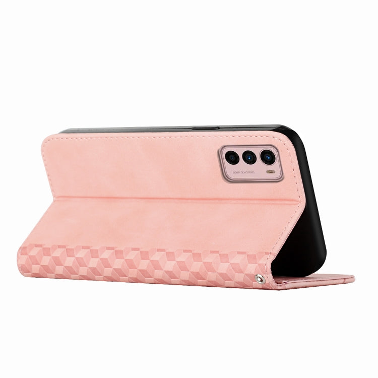 For Motorola Moto G42 Diamond Pattern Splicing Skin Feel Magnetic Phone Case