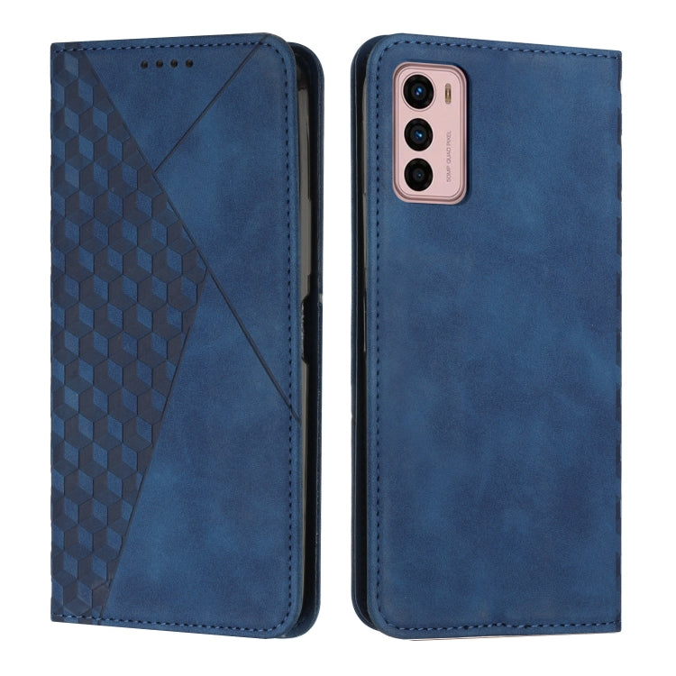 For Motorola Moto G42 Diamond Pattern Splicing Skin Feel Magnetic Phone Case