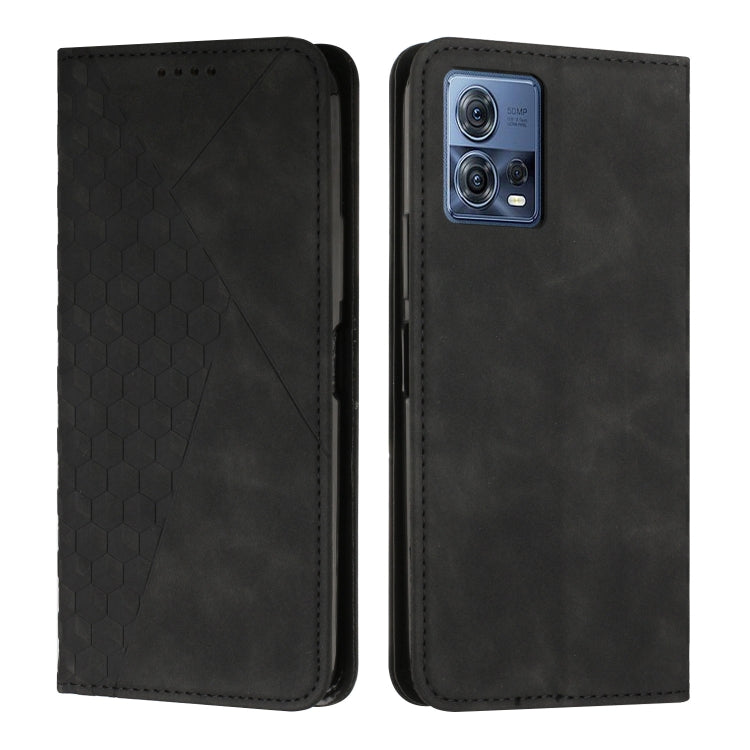For Motorola Moto S30 Pro 5G/Edge 30 Fusion 5G Diamond Pattern Splicing Skin Feel Magnetic Phone Case