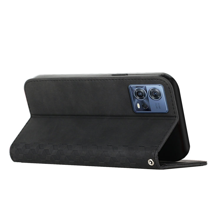 For Motorola Moto S30 Pro 5G/Edge 30 Fusion 5G Diamond Pattern Splicing Skin Feel Magnetic Phone Case
