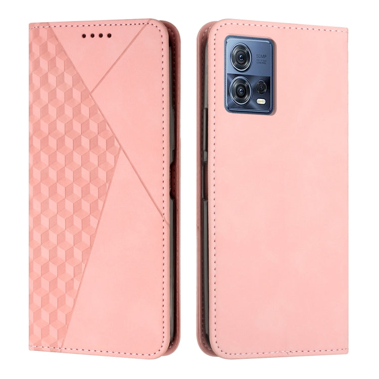 For Motorola Moto S30 Pro 5G/Edge 30 Fusion 5G Diamond Pattern Splicing Skin Feel Magnetic Phone Case