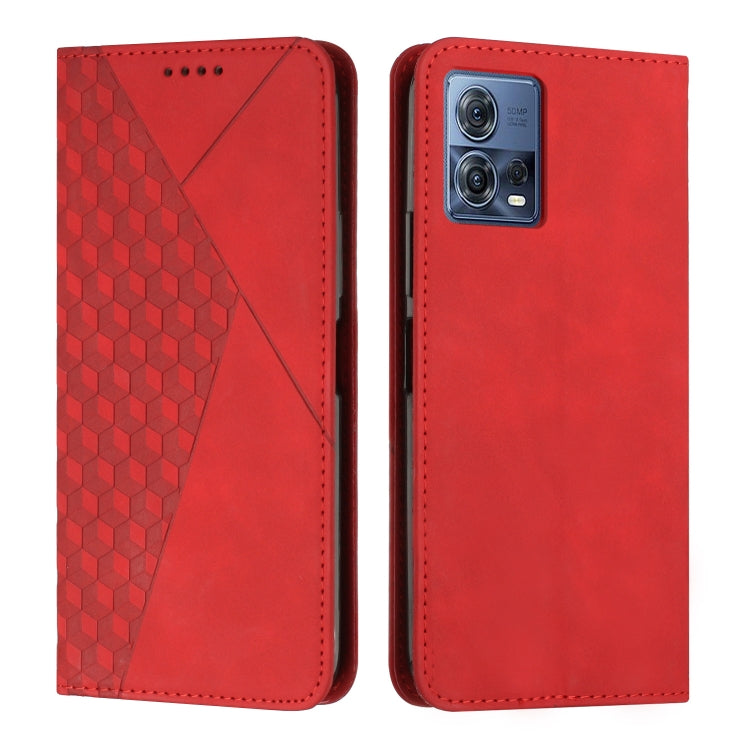 For Motorola Moto S30 Pro 5G/Edge 30 Fusion 5G Diamond Pattern Splicing Skin Feel Magnetic Phone Case