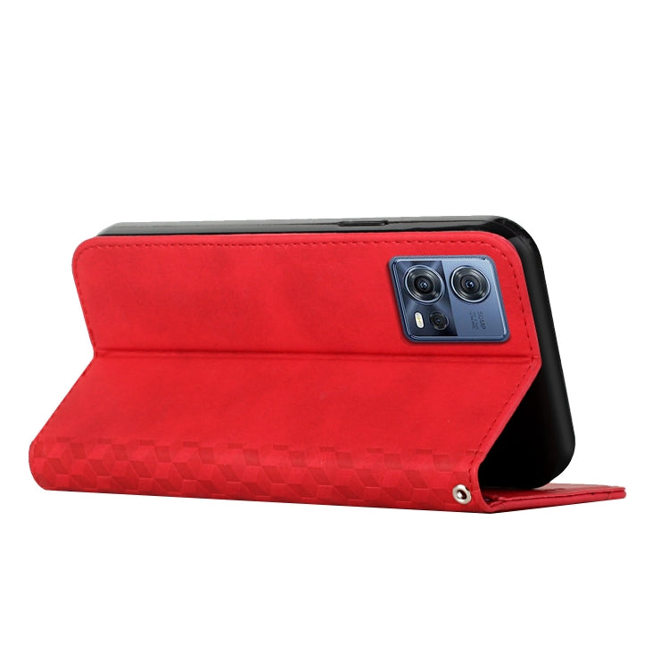 For Motorola Moto S30 Pro 5G/Edge 30 Fusion 5G Diamond Pattern Splicing Skin Feel Magnetic Phone Case